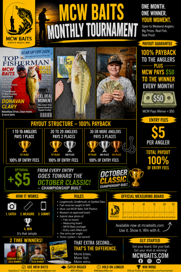 OCTOBER CLASSIC and Monthly Tournaments